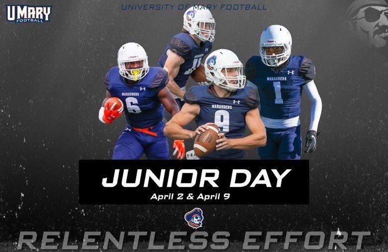 Thank you for the invite ! <a href="/CoachGallatin/">Jared Gallatin</a> <a href="/UMaryFootball/">UMary Football</a> <a href="/EV_Football/">Eastview Football</a>