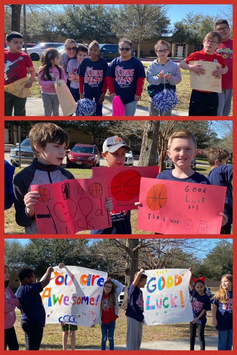 HumbleISD_ESE's tweet photo. 🏀GOOD LUCK AT STATE🏀@AHS_Eagle_BBall !!! The Little Eagles believe in you &amp; are SO proud of you!!! ❤️🦅💙 #StateSendOff  #eseSOAR @HumbleISD_AHS @HumbleISD https://t.co/Wc4CBnqSs4
