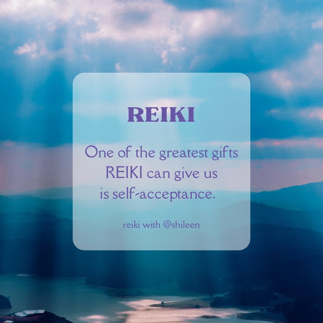 ShileenNixon's tweet photo. One of the greatest gifts reiki can give us is self-acceptance. #reiki #selfacceptance #reikihealing #reikilove #selfcare #selflove #selfaccept https://t.co/27LlYvkFZ6
