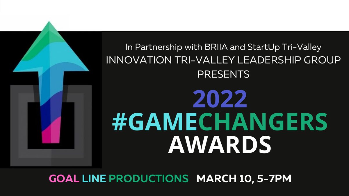 InnovTriValley's tweet photo. It's GAMETIME! #Gamechangers2022 is tonight! We are thrilled to honor 11 companies changing the game, globally, from the Tri-Valley. @actonallday @AEyeInc @tekioncorp @Vagaro @CrosschqHQ @MonarchTractor @sd_studios @TheIrisVision @Livermore_Lab @BoxPlay_io &amp; Raydiant Oximetry https://t.co/7kjhfk7wuy