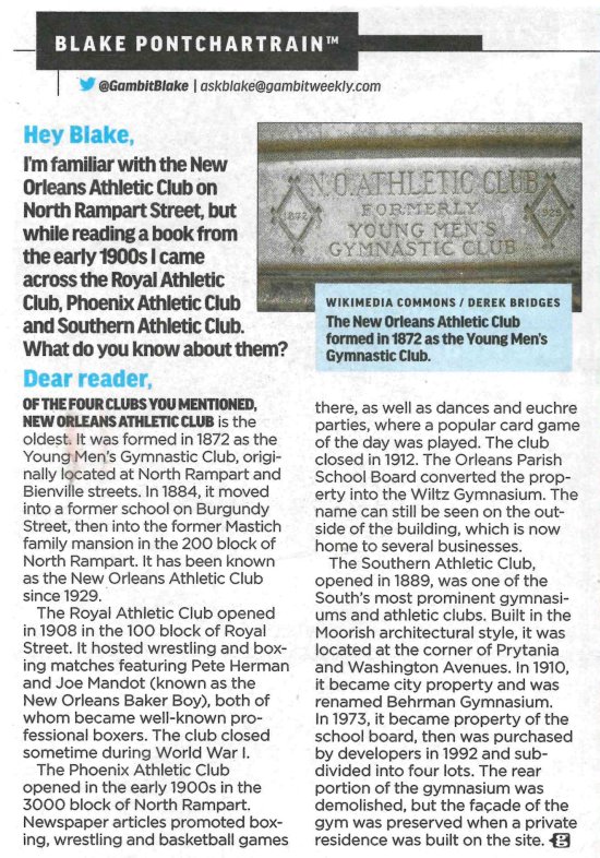 New Orleans Athletic Club tweet media