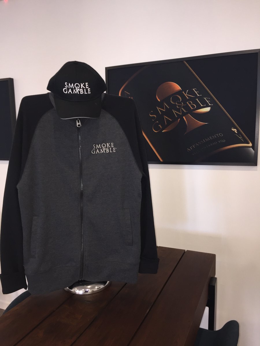 ♣Smoke&amp;Gamble Swag SALE♠ 

Our zip-up Smoke&amp;Gamble sweaters are now only $24.95 (down from $49.95) 😍

In-store ONLY and while quantities last so act fast...and perhaps grab a glass of wine while you're here 😉

#swagsale #smokeandgambleswag