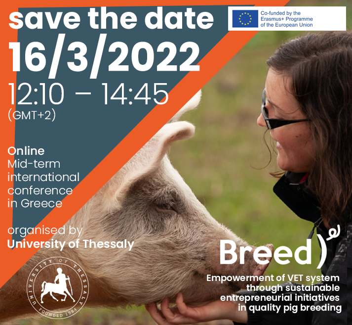 BREED_News's tweet photo. 🟧 SAVE THE DATE 16/3: BREED mid-term international conference in Greece
Online event to present the results of the European Erasmus + project BREED organized by University of Thessaly (Greece). Registration required before 16/3, 11:00 (GMT+2) at https://t.co/Be2tgpoXPD https://t.co/OnJqIrG6Oo