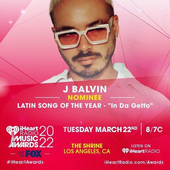 jbalvin_juarez's tweet photo. #InDaGetto de #JBalvin esta nominada para Latin Song of the Year en los @iHeartRadio 🙌🏽⚡️👏🏼🎶🎶🔝 #LaFamiliaMéxico 🇲🇽 #LaFamiliaMundial 🌎 https://t.co/y0btSgWREi