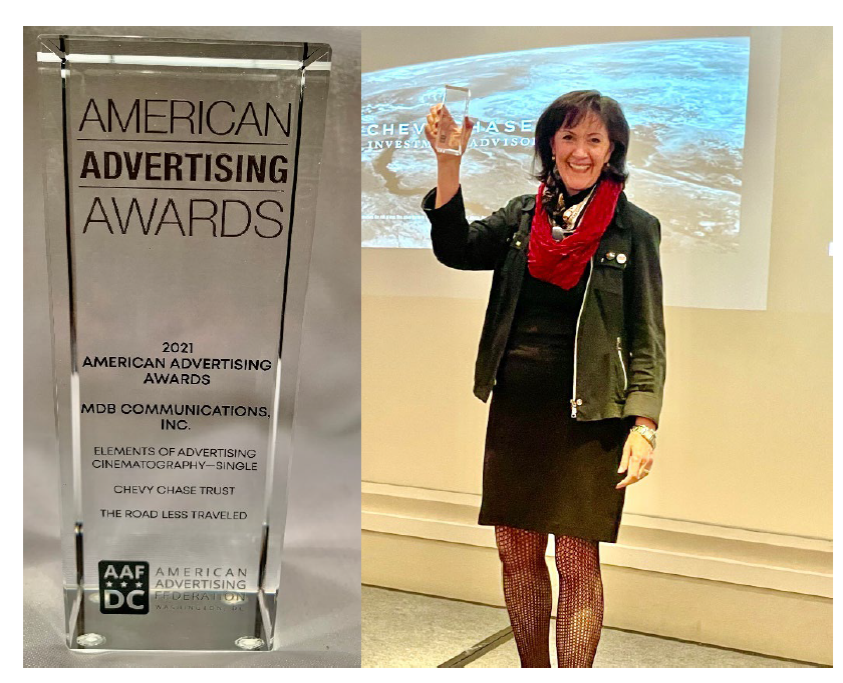 mdbcomm's tweet image. We’ve been “ad it” again! Kudos to Team MDB for last night’s #ADDY award!  We couldn’t be more proud of our work for @ChevyChaseTrust. Thank you for enabling us to do such powerful work on your behalf. This is for you. Congrats! #ADDY #Creative #MDBProud bit.ly/3hYyAZH