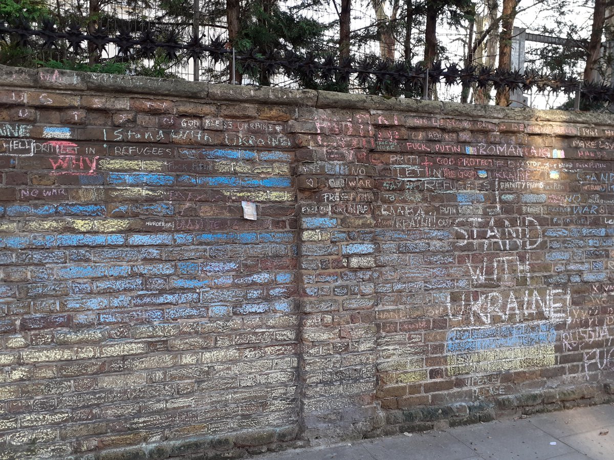 I walked past the Russian embassy in London earlier on today. There is a small but loud protest going on on the other side of the road. Open to anybody. I intend to join it soon and I hope I see some familiar faces there.