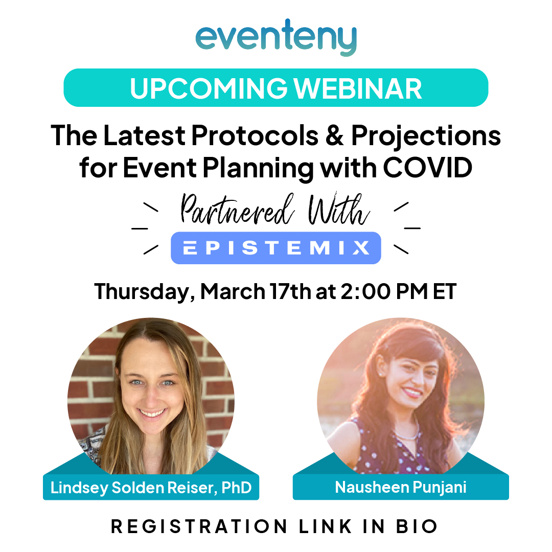 eventenyteam's tweet image. #COVID19 has made event organizing even more difficult, but @epistemix is here to bring you solutions that keep our communities safe and our businesses running! 

Register for our webinar today! 😷
eventeny.com/events/ticket/…