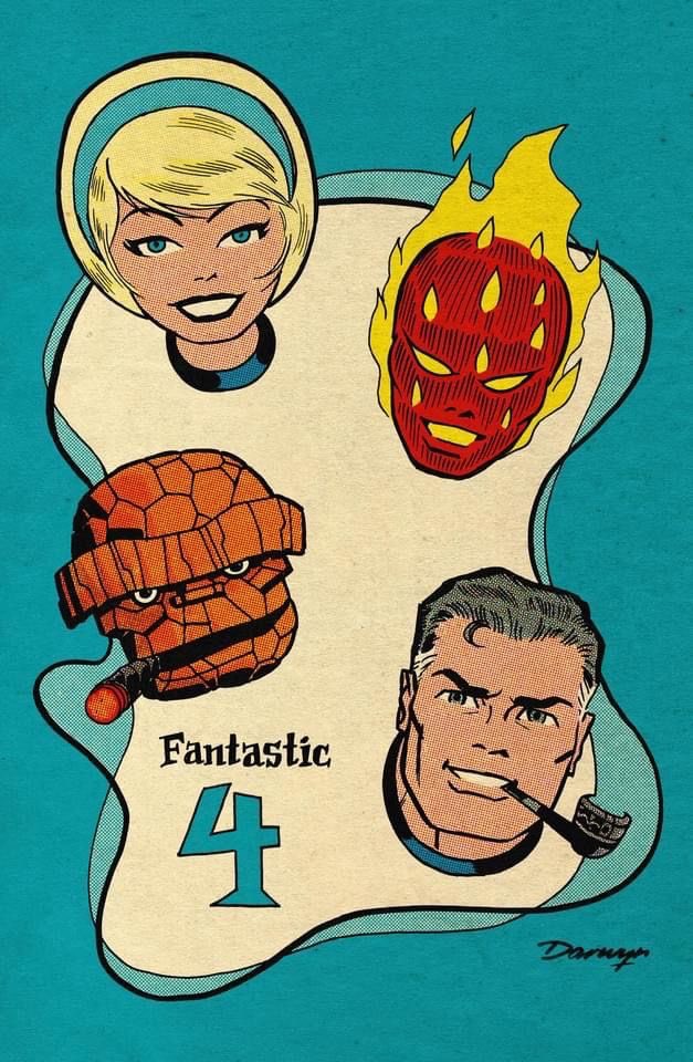 Darwyn Cooke’s Fantastic Four ❤️  #Comics #ComicArt #marvelcomics
