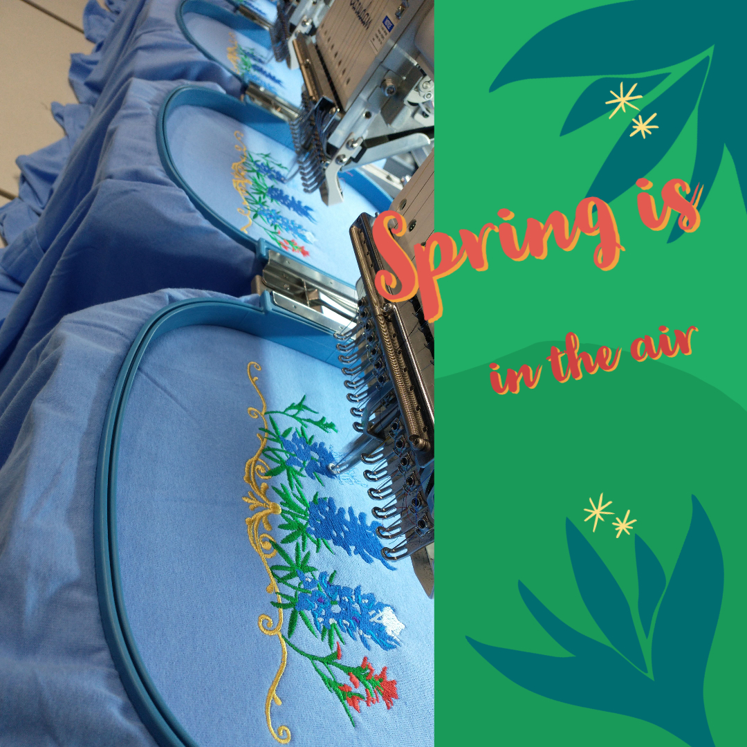 reallycooltees's tweet photo. #Bluebonnet is the state flower of Texas which only blooms once a year.  Go out enjoy the view! 😄

#customembroidery
#southaustin
#reallycooltees https://t.co/7JX9tuNnsc