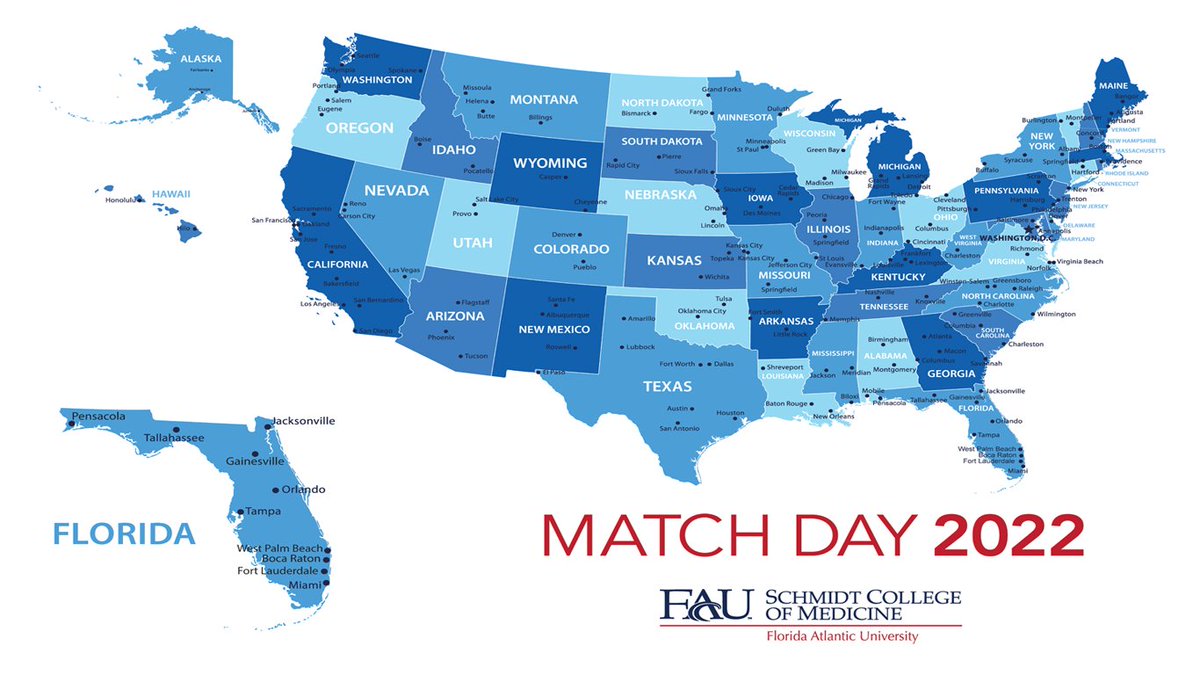 faucollegeofmed's tweet photo. Fourth-year med students Sarah Rabinowitz and Sara Twadell will be taking over the College of Medicine's Facebook, Twitter, and Instagram accounts next week! Tune in to share in the excitement and anticipation before Match Day 2022. Use #FAUMedMatch to stay connected. #Match2022 https://t.co/m0xx4tZn59