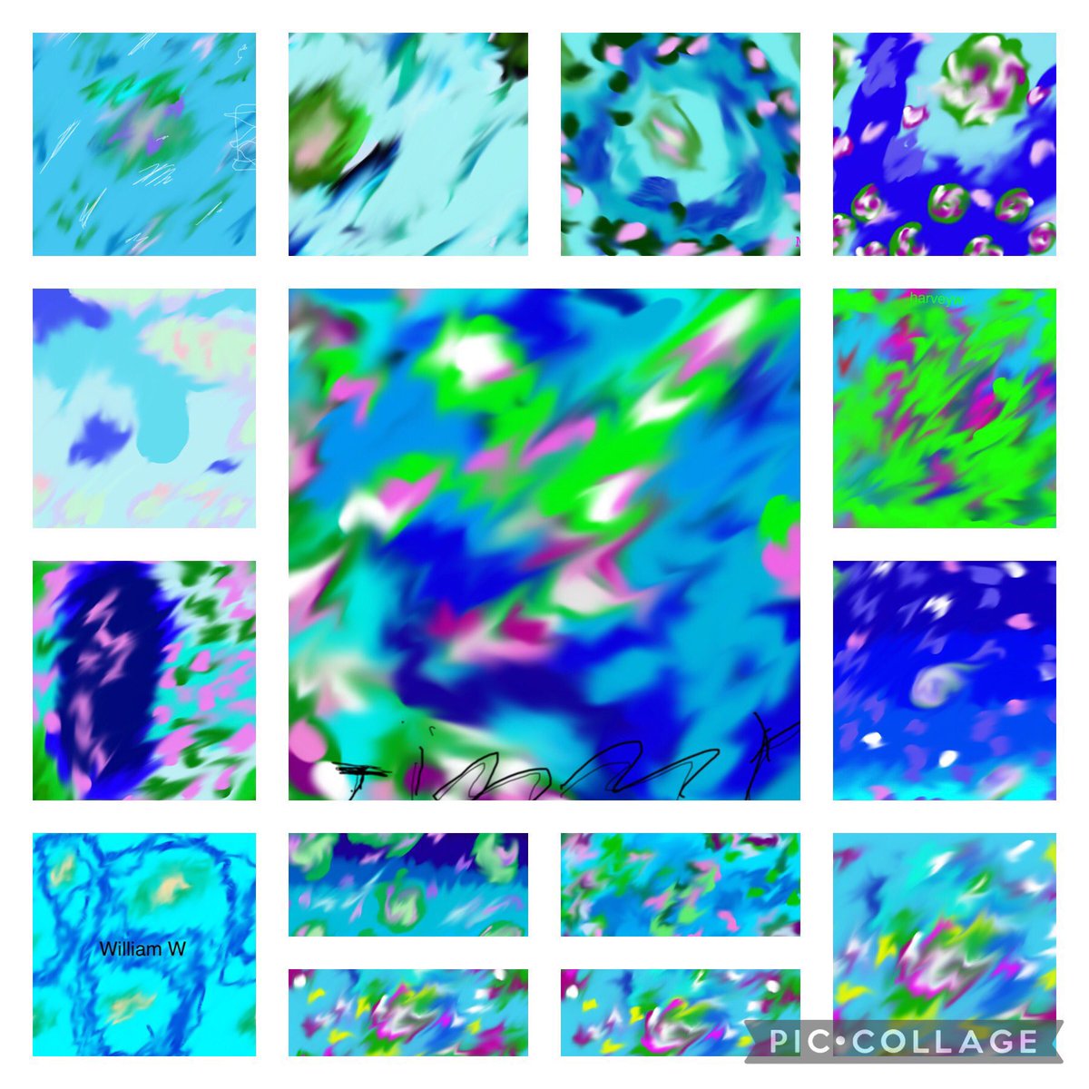KPAAshClass's tweet photo. Today we’ve combined Computing and Art to explore the artistic technique of scumbling, using Monet’s Waterlilies as inspiration.  Here are our take on a digital version of the Waterlilies. #KeelbyComputing #KeelbyArt @KeelbyPrimary https://t.co/Ywz0kGRh8F