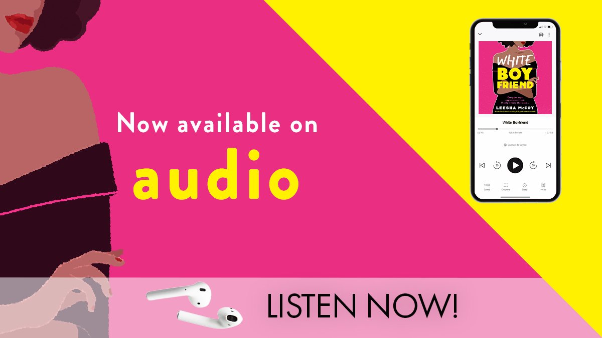 Out now in audio! 🎧💗

White Boyfriend: An absolutely heart-warming feel-good romantic comedy by <a href="/LeeshaMcCoy/">LeeSha McCoy (LeeSha Shay)</a>! ✨

Listen now:
UK: ow.ly/wxI150IeKns
US: ow.ly/ZWZL50IeKnr