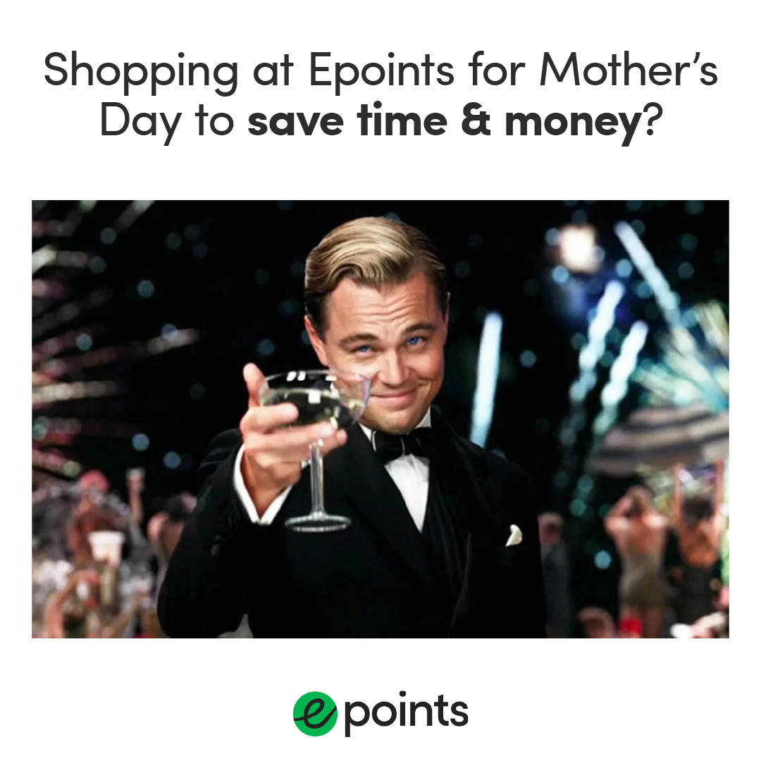 epointsUK's tweet photo. Reminder: Mother's Day is coming! 🌼

Pssst, it's the 27th of March, by the way. Shopping through Epoints is 6x quicker than going direct, plus you get up to 20% cashback! 

You'd be silly to go anywhere else, really. 

#motherday #shopping #cashback #saving #meme https://t.co/GRBq62vlK4