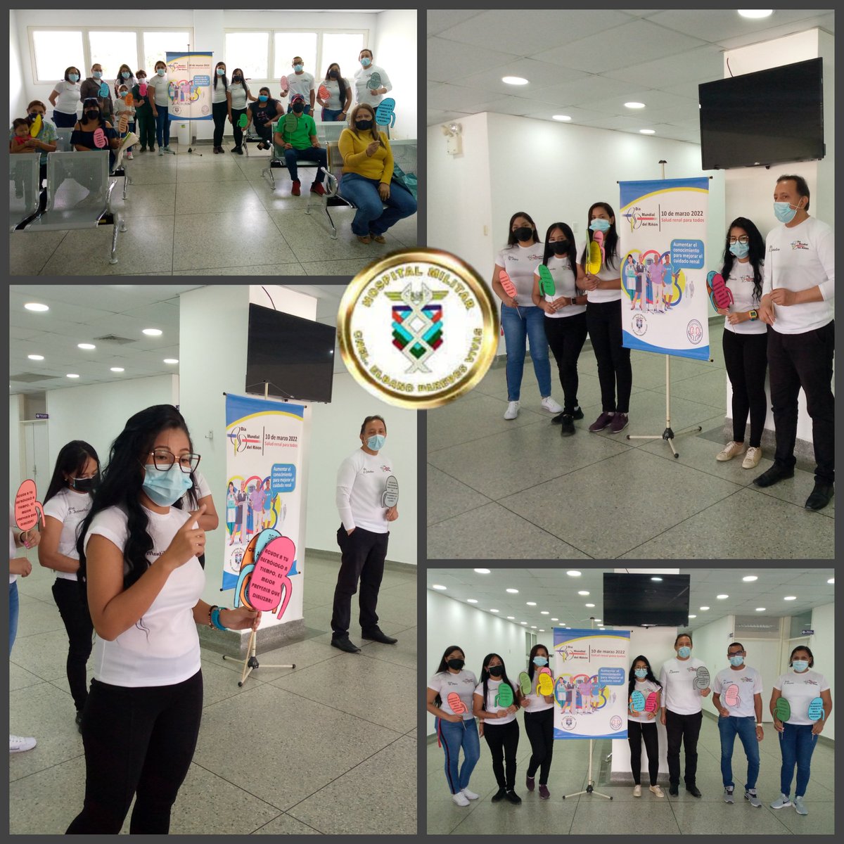 hospimilAragua's tweet photo. #10Mar|| El Dpto de Nefrología y Diálisis en el marco del día mundial del #Riñón, efectuó  conversatorio dirigido a la población general que asiste a nuestra institución a fin de suministrar información para  la prevención de patologías y promoción de la salud renal. https://t.co/fQEzI0NbzU