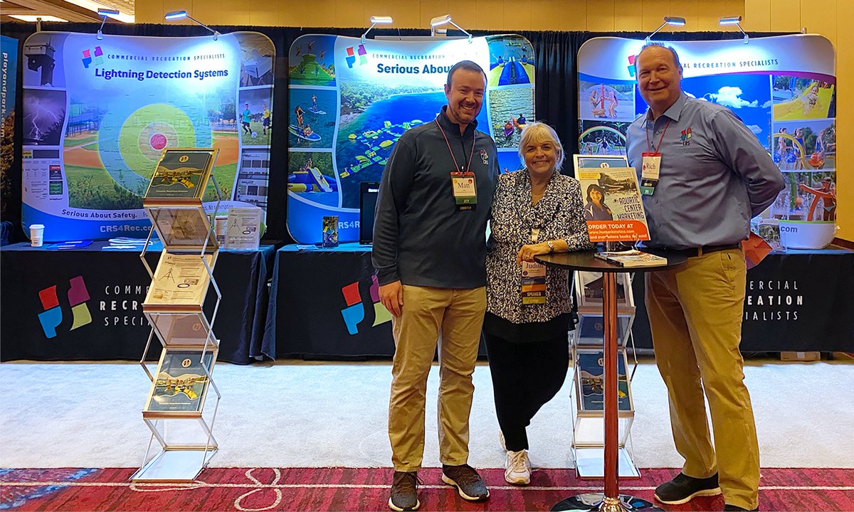 crs4rec's tweet image. That&apos;s a wrap! #CRS had a great time at the NJRPA Conference joined by our founders&apos; longtime friend, Judith Leblein Josephs. 

Missed us? Chat w/ a Rec Specialist today about #LightningDetection #InflatableAquaParks #Playgrounds &amp;amp; other solutions. 1-877-896-8442 #seriousaboutfun