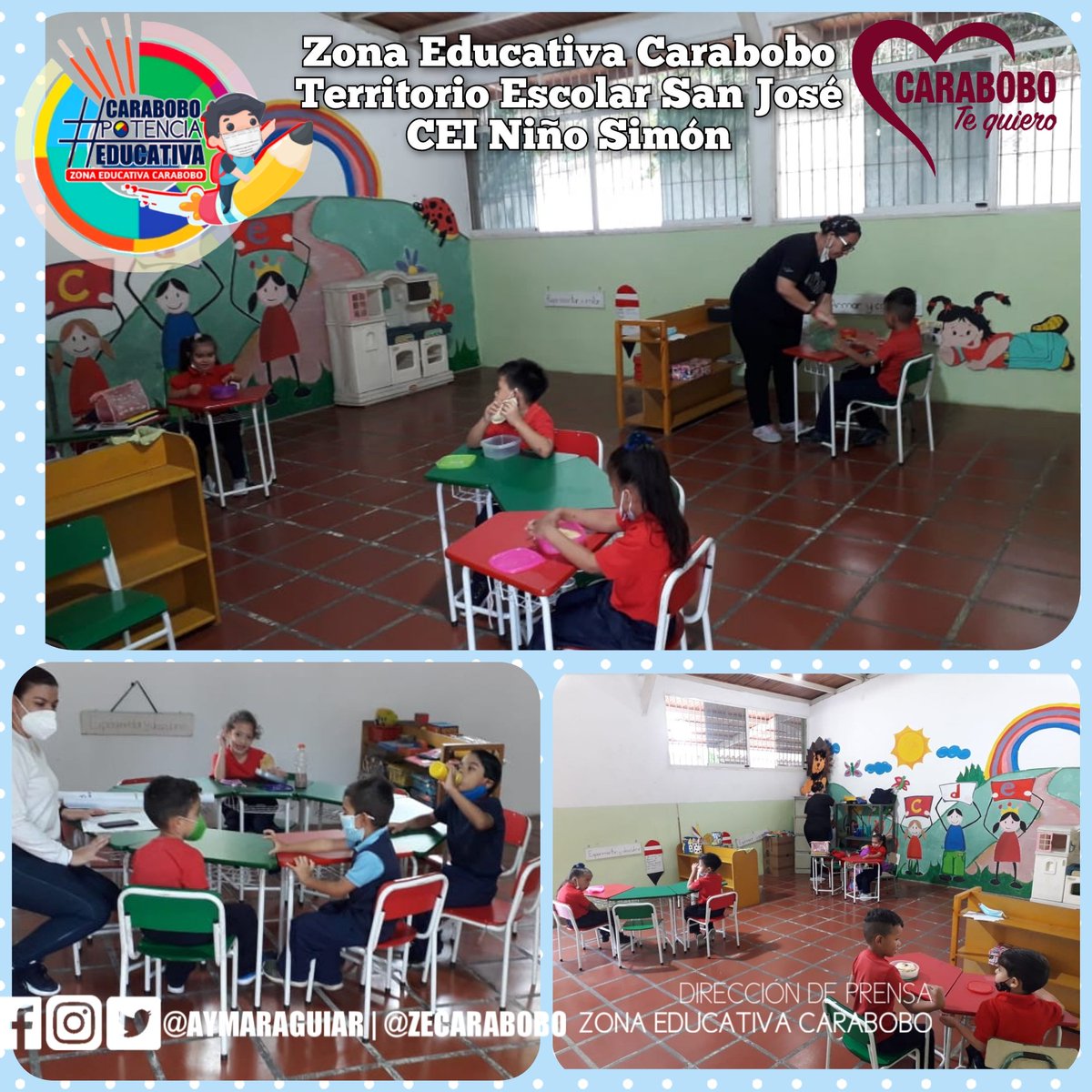 RonaldRTC_'s tweet photo. #Al Momento|| Zona Educativa Carabobo, Territorio Escolar San José, CEI Niño Simón continúa su jornada pedagógica.

#CaraboboPotenciaEducativa
@Aymaraguiar @ZeCarabobo @MPPEDUCACION @_LaAvanzadora @NicolasMaduro https://t.co/mccfo1EME3