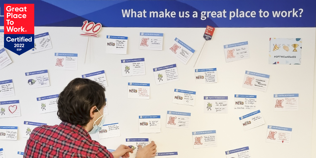 Liferay_es's tweet photo. Un equipo como el de Liferay se merece un reconocimiento como el de @GPTW_Spain 🌟

Y así de orgullosos estamos tras haber sido elegidos como una de las mejores empresas de España para trabajar 🤩

Pd: sí, llevamos celebrándolo desde esta mañana 😉

#GreatPlaceToWork #GPTW2022 https://t.co/IPMOlw4i6S