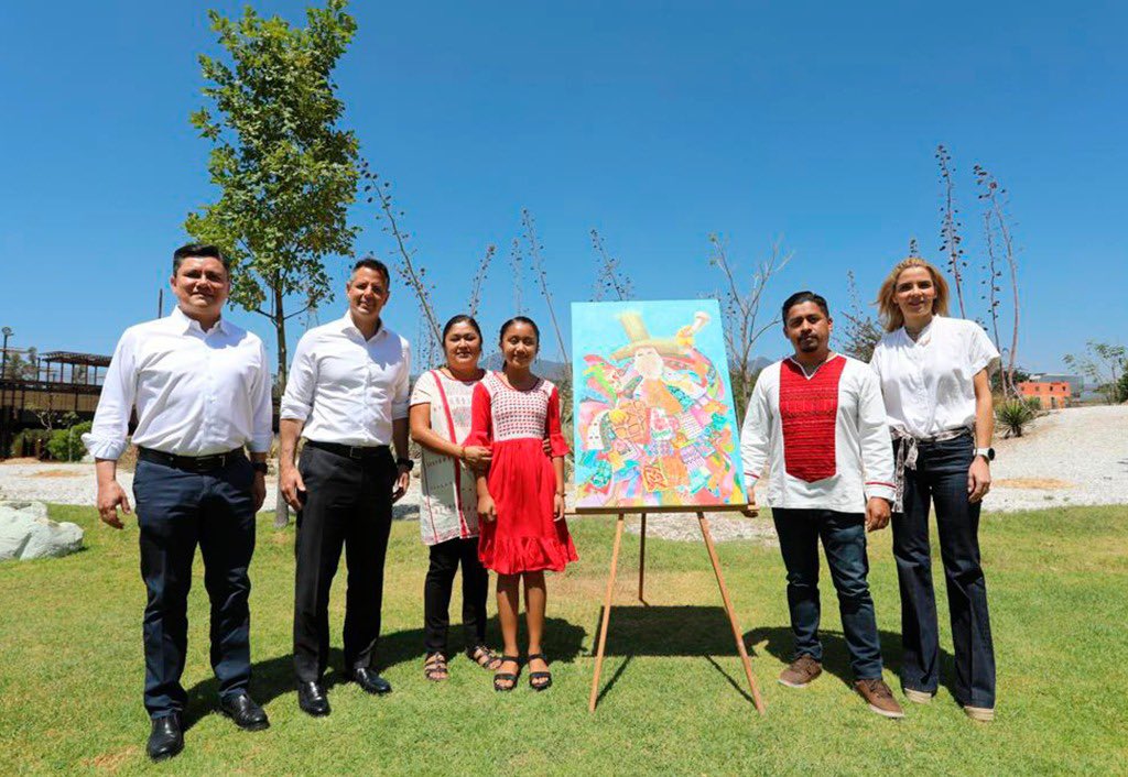 alejandromurat's tweet photo. Es un honor presentarles la imagen que será parte de la celebración del 90 aniversario de la #Guelaguetza2022, la obra “El Llamado”, creación del artista plástico Flavio Díaz de Santa María Tlahuitoltepec. https://t.co/iBx4DP6c6L