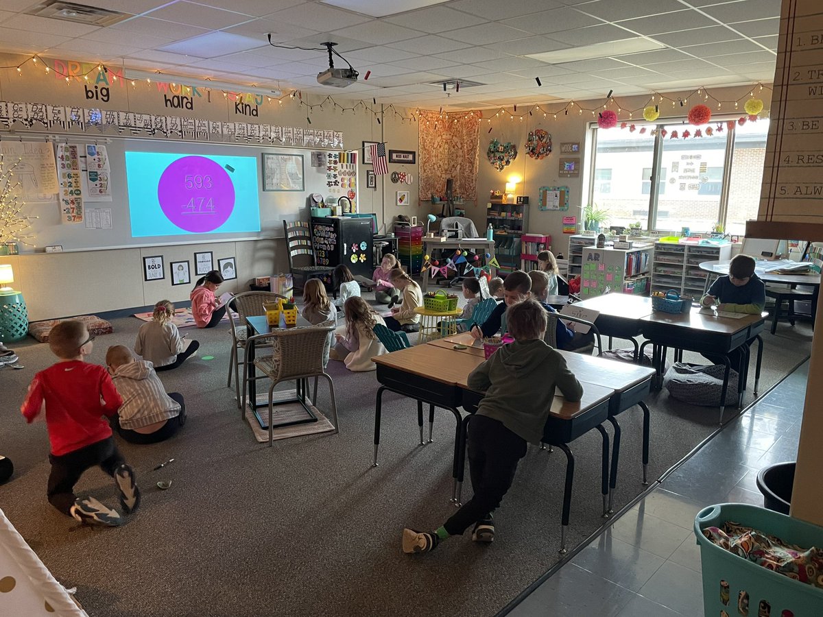Mast_2nd's tweet photo. Three-digit subtraction is one of our biggest chapters in math— we’ve spent the last two days reviewing the strategies for it! #bulletpride #connectses https://t.co/BsxVCicnoO