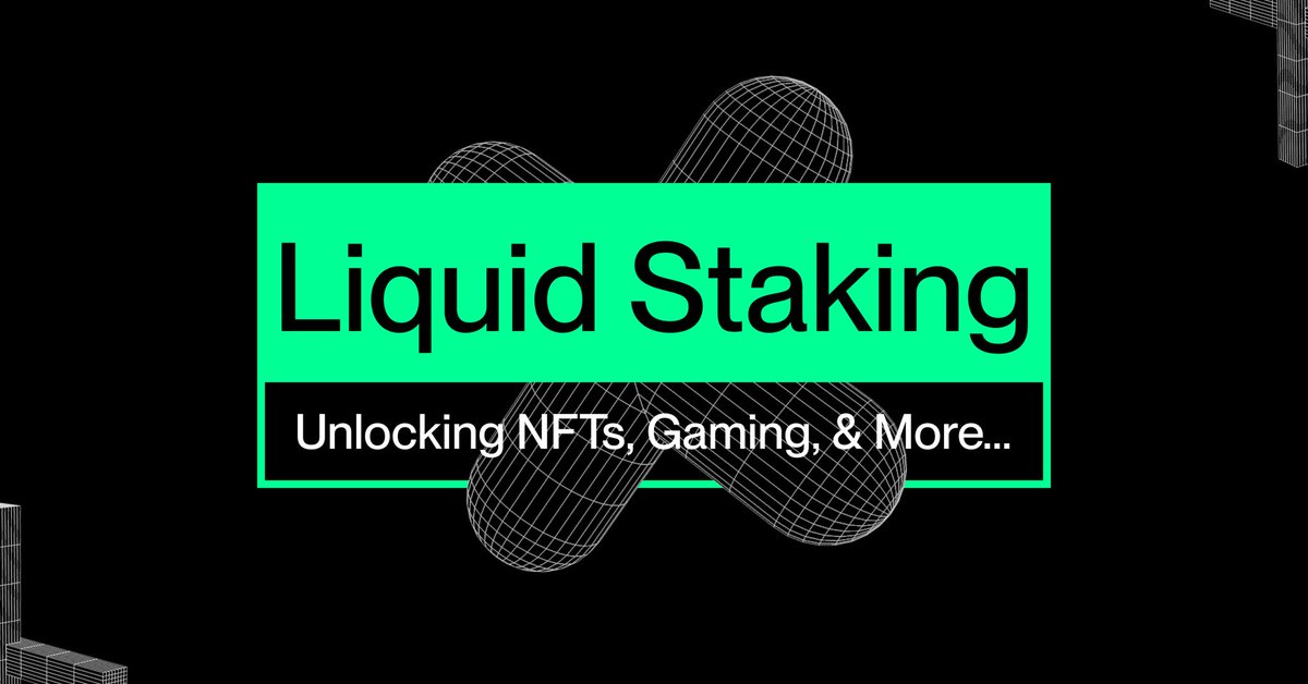 stader_sol's tweet photo. How to unlock the power of liquid staking🤔
#BetterCallSolX
Liquid staking doesn't just unlock DeFi potential.
It's also the key to unlocking the full potential of NFTs and blockchain
games.
Here's how: https://t.co/8VuRETBOlM