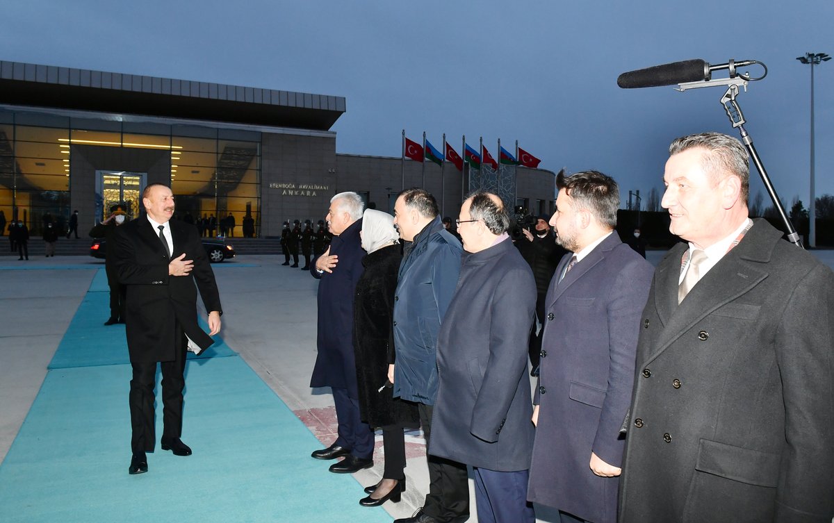 presidentaz's tweet photo. Ilham Aliyev completed his working visit to Turkiye https://t.co/1hXMDfC5PK