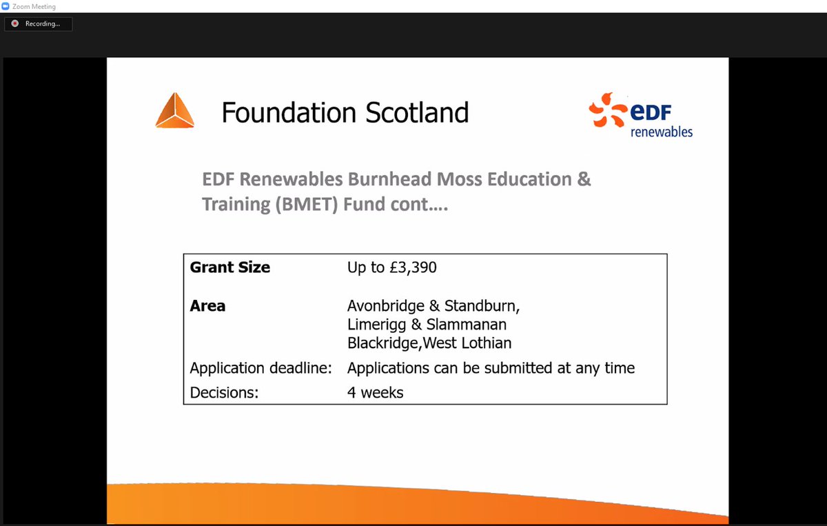 CVSFalkirk's tweet photo. πΆ Todhill Wind Farm Community Fund (#Larbert, #Stenhousemuir & #Torwood): https://t.co/2wSkN4NdQ7
πΆ EDF Renewables Burnhead Moss Education & Training (BMET) Fund: https://t.co/Xu2HXHsklh (for individuals rather than projects)
(6/9) https://t.co/cVfIdT1kbU