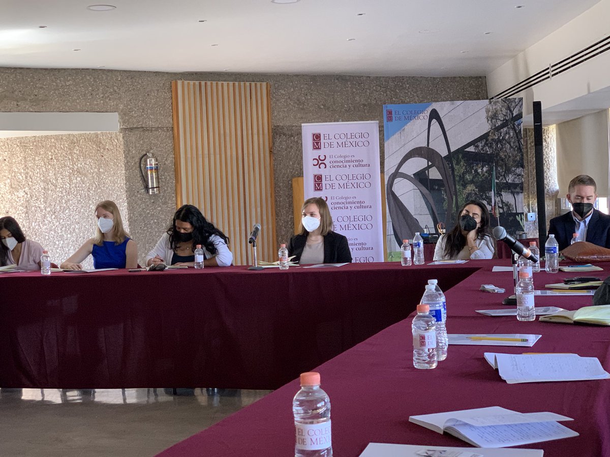 GUMigration's tweet photo. GU students attending seminars on migration dynamics and foreign policy at Colegio de Mexico #springSFS https://t.co/xhVl6KpbeJ