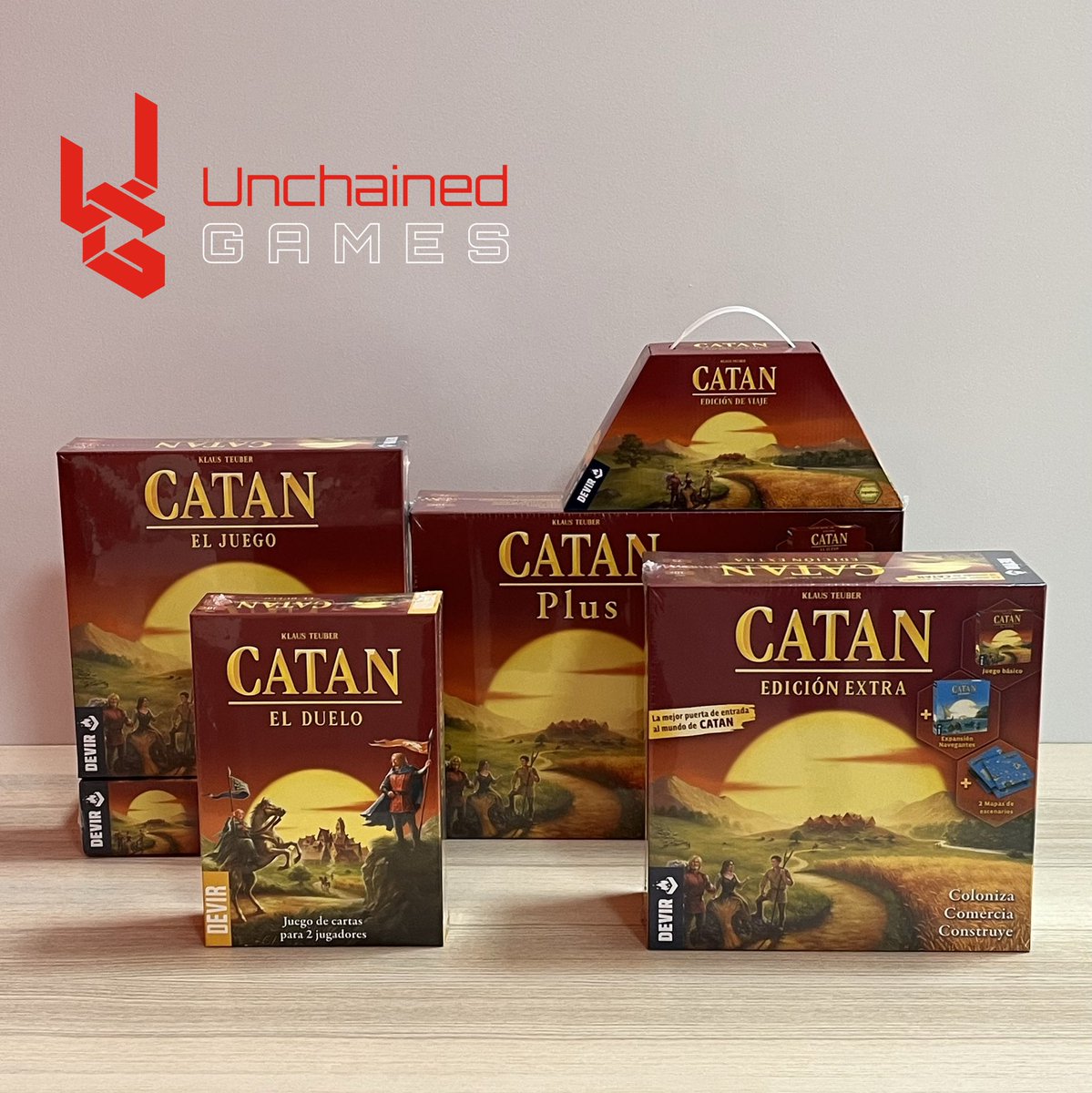UnchainedGames_'s tweet photo. Quedan pocas plazas libres para participar en nuestro torneo de Catan.

Recuerda: 
El Sábado 12 de marzo de 16:00 a 22:00

Conseguirás un magnífico regalo de juegos #devir 

Mándanos un privado, te estamos esperando 😃

#juegosdemesa #Catan #unchainedgames #juegos #torneo https://t.co/o7es18FkIp