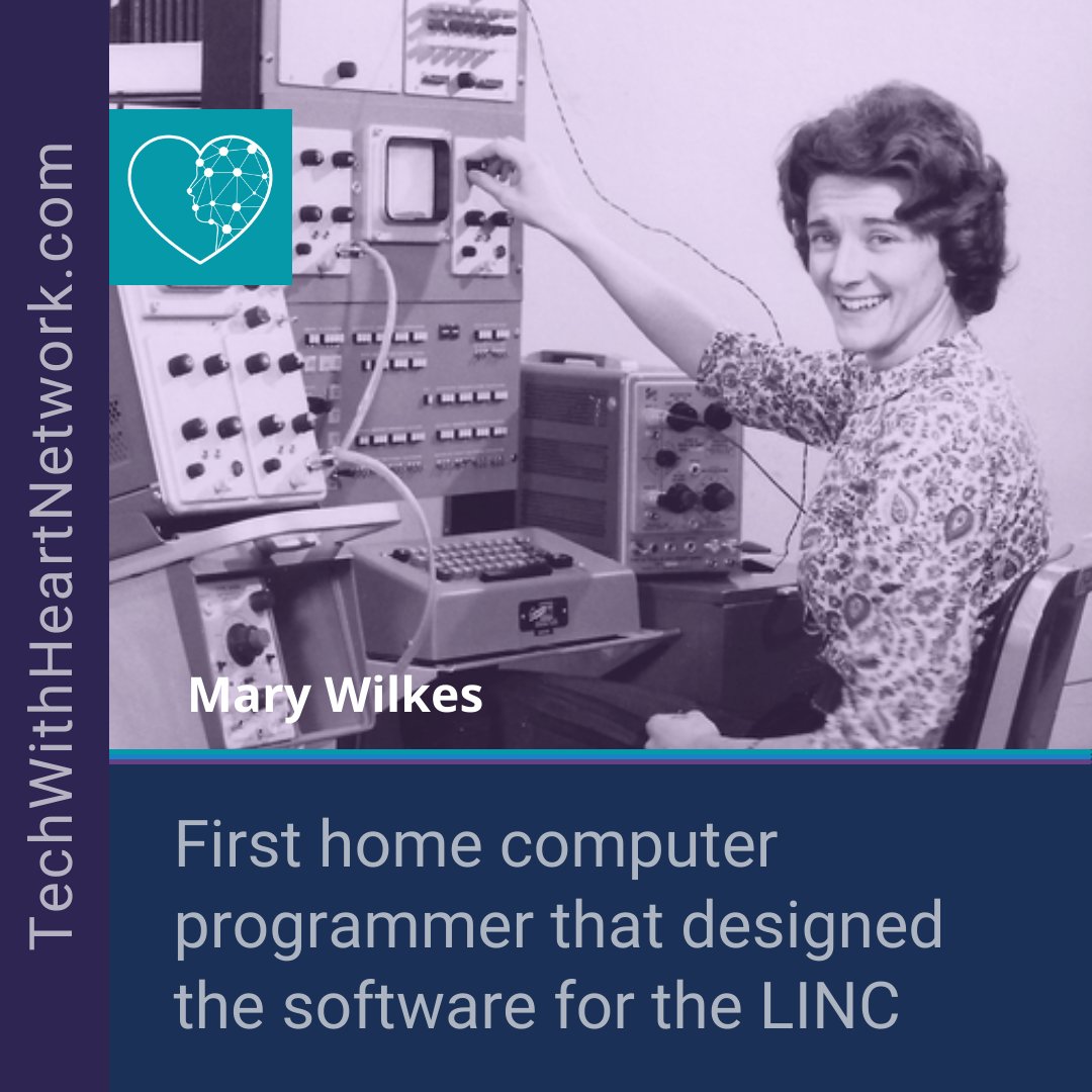 In celebration of #WomensHistoryMonth
Tech With Heart honors Mary Wilkes, a #computerprogrammer best known for designing the #software for the LINC, for personal computers. 

#womenshistorymonth #marywilkes #technology #LINC #personalcomputer #womenintech #tech_w_heart