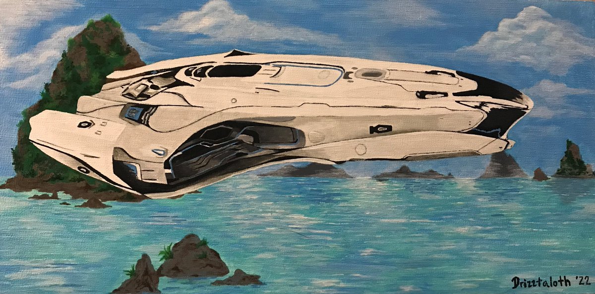 grazinggryphon's tweet photo. The lovely painter @Drizztaloth is auctioning off her most recent painting, the 600I from Star Citizen! The auction is on her discord and will last for 48 hours! 

Go check out her discord at : https://t.co/6qrjb8vX31

#StarCitizen #600i #painting #Auction #streaming #twitch https://t.co/zi2dCr8db0