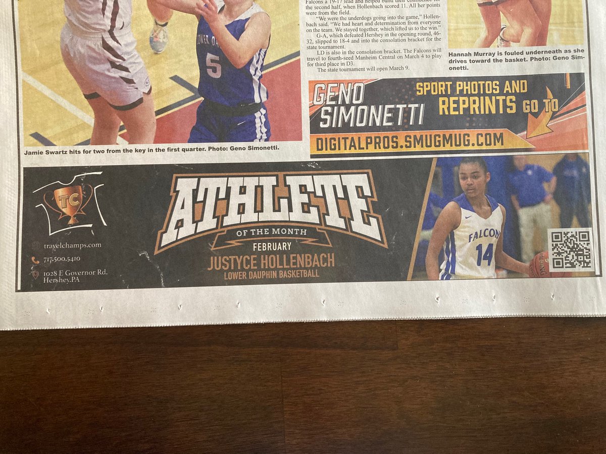 AngHollenbach's tweet photo. Also forgot to post last week, @JustyceH_14 was named βAthlete of the Monthβ for February in the local newspaper, The Sun. πͺπ»π₯
ππππππππ
#14 #LDFalcons #SeniorSeason #Captain #Focused #MultiSportAthlete #WorkHardPlayHard #NeverGaveUp https://t.co/A4T3m58kRq