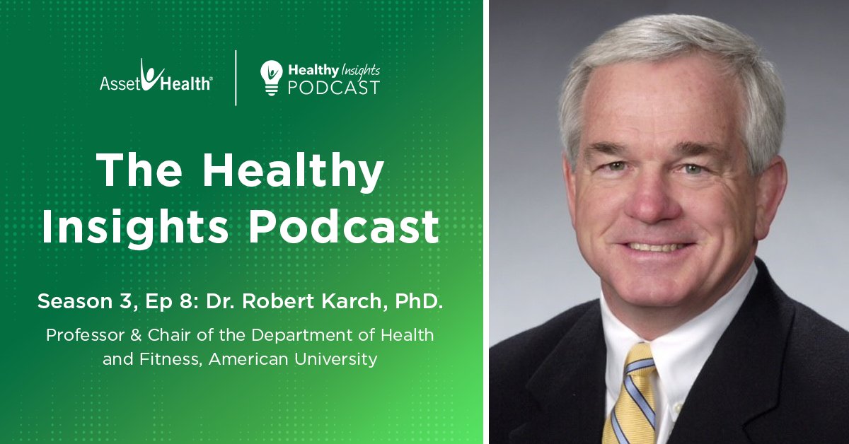 AssetHealth's tweet photo. Health and wellness wasn’t always such a valued career path. But times have changed!

American University Professor Dr. Robert Karch joins us for this week’s episode of #HealthyInsightsPodcast with host Jim Narum and co-host Charlie Estey. 

Listen now!
https://t.co/DVv9QRxP0o https://t.co/5GgPLpnZub