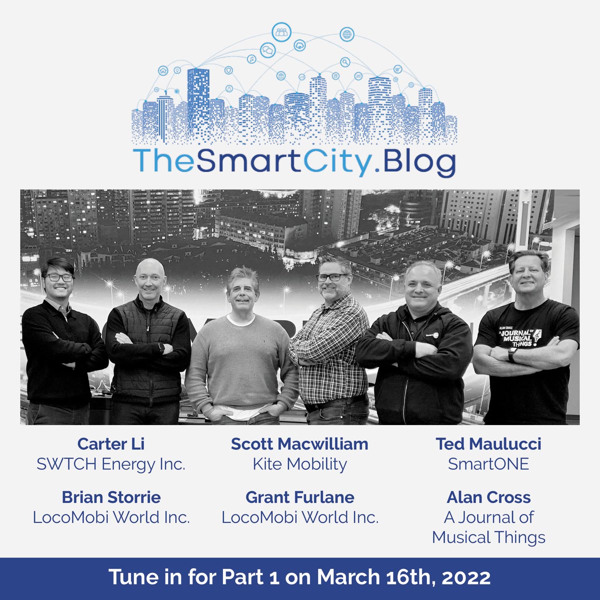 SmartCityPod's tweet photo. Carter Li @swtchenergy, Scott MacWilliam, Ted Maulucci @SmartONE_Inc and Brian Storrie @storrie_brian will be the next guest speakers on https://t.co/qSBXmJudLK podcast on March 16th, and will talk about How #Smart #Buildings are #Shaping the #Future .

https://t.co/av2nyEob7O https://t.co/Dp5A2AZTTq