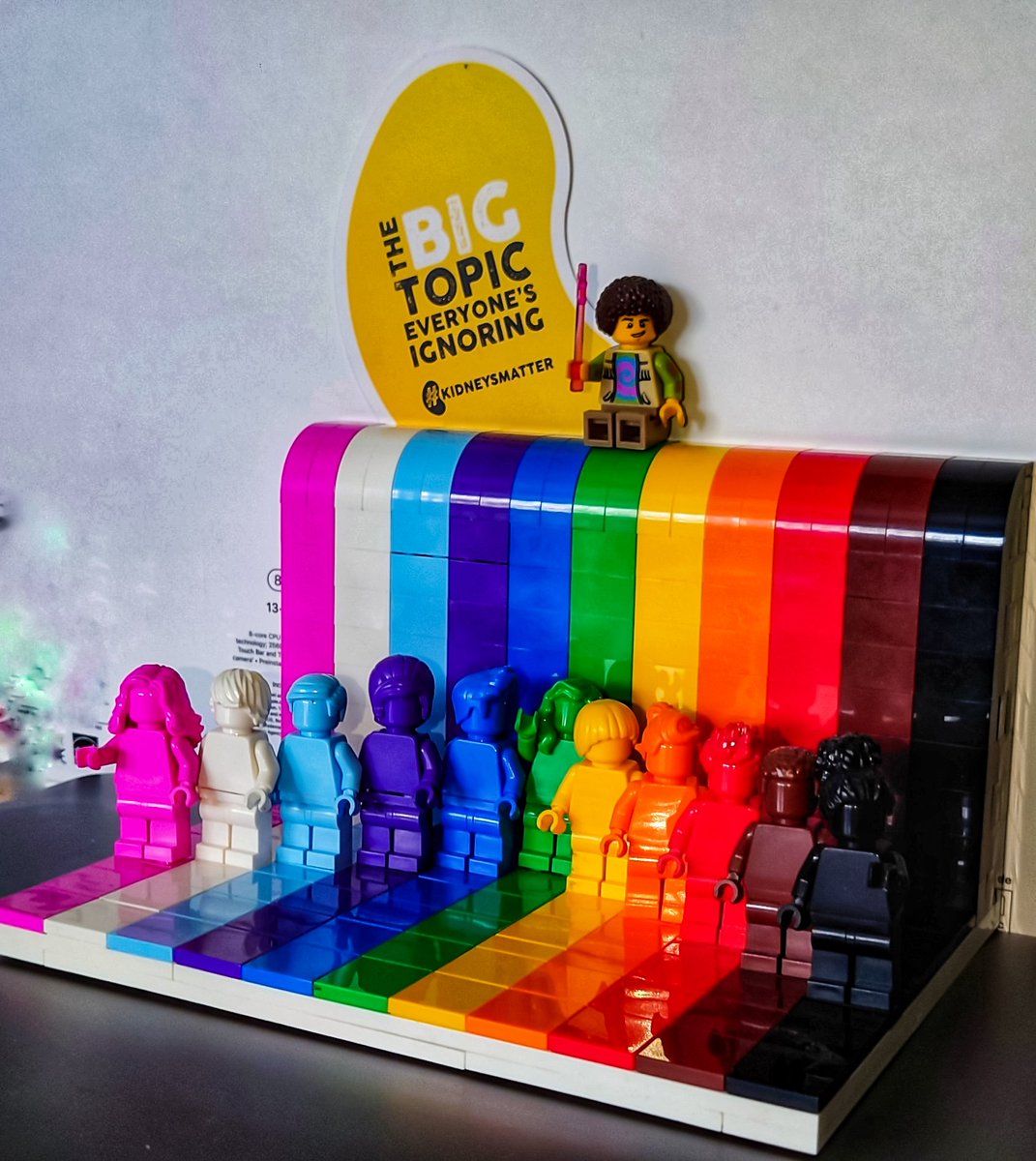 The topic that everyone is ignoring is how #KidneyDisease effects all ethnicities, sexualities, genders and age and to most people we look totally healthy.

Yes, it is minifigure me sitting at the top. 

#kidneyhealthforall #KidneysMatter #LGBTQ #LEGO <a href="/kidneydayUK/">World Kidney Day UK</a> <a href="/LEGO_Group/">LEGO</a>