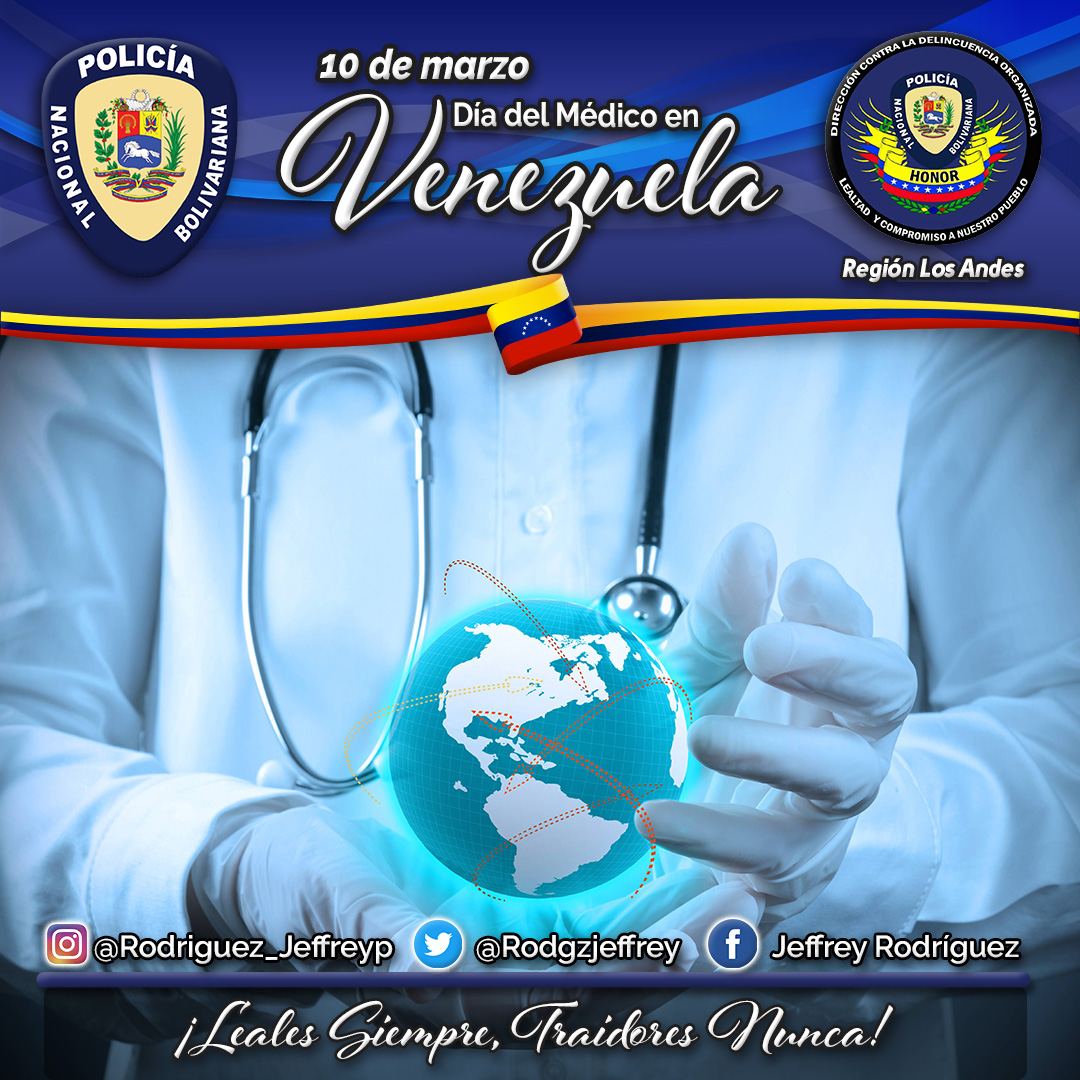Mis sinceras felicitaciones a los Héroes de Batas Blancas, a los profesionales de la medicina, a esos hombres y mujeres que trabajan en nuestro país  para salvar vidas.

¡Proteger, Defender y Servir a nuestro Pueblo!

<a href="/nicolasmaduro/">Nicolás Maduro</a> <a href="/dcabellor/">Diosdado Cabello R</a>
@freddybernalpsuv