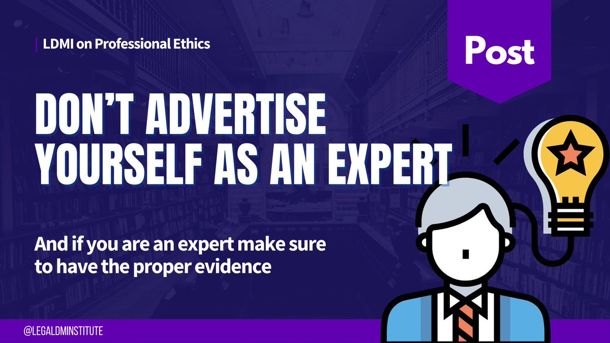 ldminstitute's tweet photo. This can be considered a form of misleading advertising if you do not have the proper credentials to prove it.

Legal services should be conducted as ethically as possible by avoiding making empty promises.

#LDMI #LDMIPost #legalmarketing #advertising https://t.co/TMEQl2F4QS