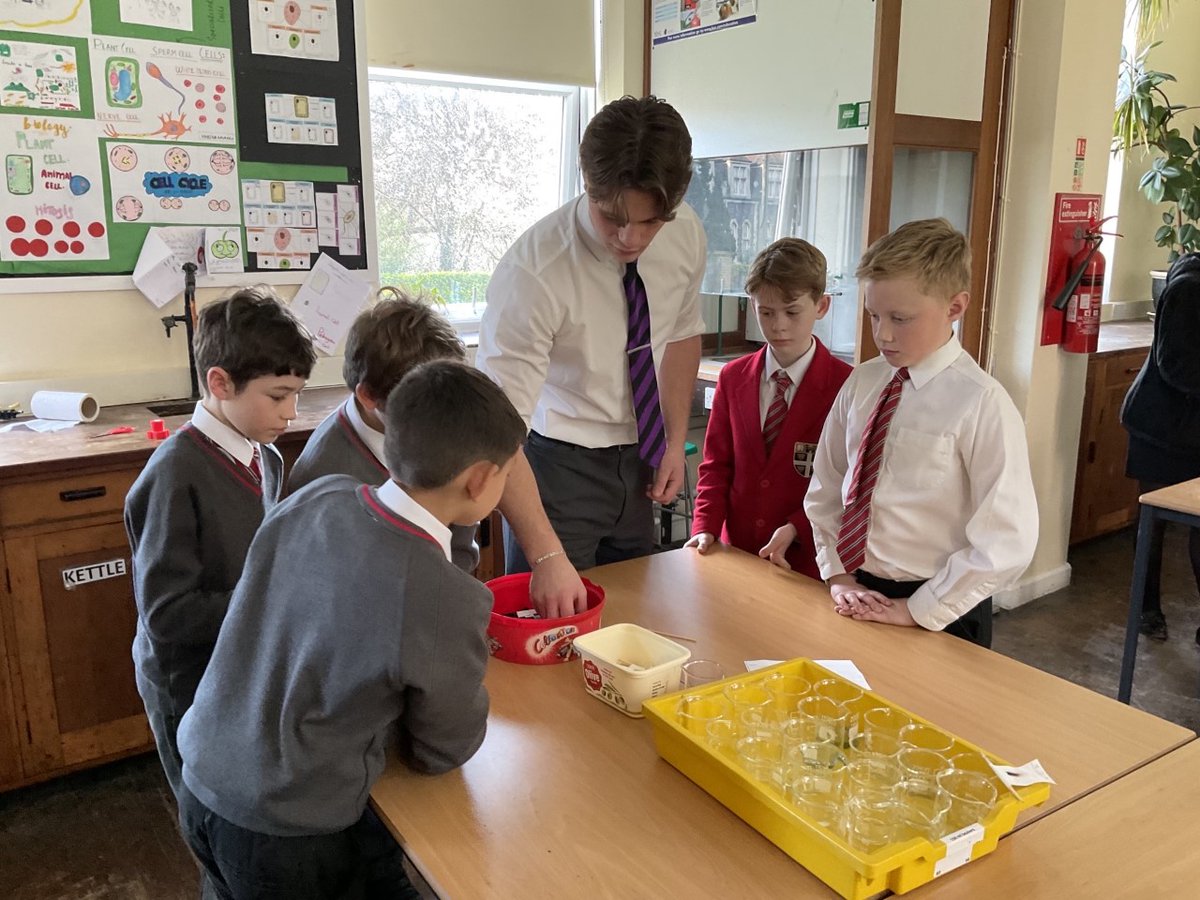 Dovercolscience's tweet photo. Today, a group of aspiring, young detectives came over from the prep school to help us solve a kidnapping case! A great big thank you to our 6th form chemists for guiding them through their forensic tasks! #BritishScienceWeek #FestivalOfScience #DoverCollege https://t.co/KWMm6l2Ujm