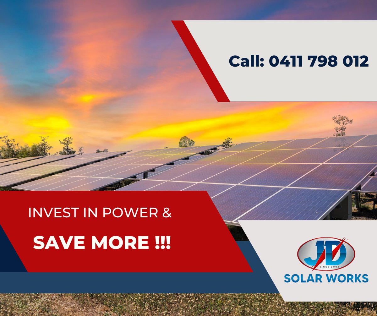 Call :+ 0411 798 012 
jdsolar.com.au 
#jdsolarworks #jdsolar #jdelectrical
#solarinstallation #solarinstallers #queensland #solarbrisbane #Brisbane