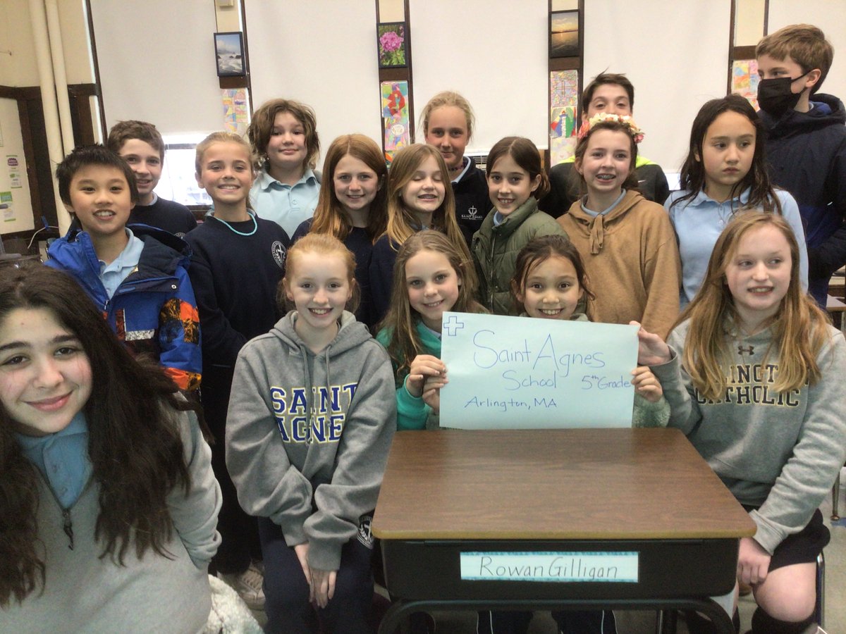 stagnesschool's tweet photo. Ms. Daley's 5th Grade class zoomed with Supreme Court Justice Sonia Sotomayor for MA Civic Learning Week. "For me, civic education is the key to inspiring kids to want to stay involved in making a difference." -Assoc. Justice Sonia Sotomayor #SCOTUS #MACivicLearningWeek #WeAreSAS https://t.co/yP7KgrYiRn