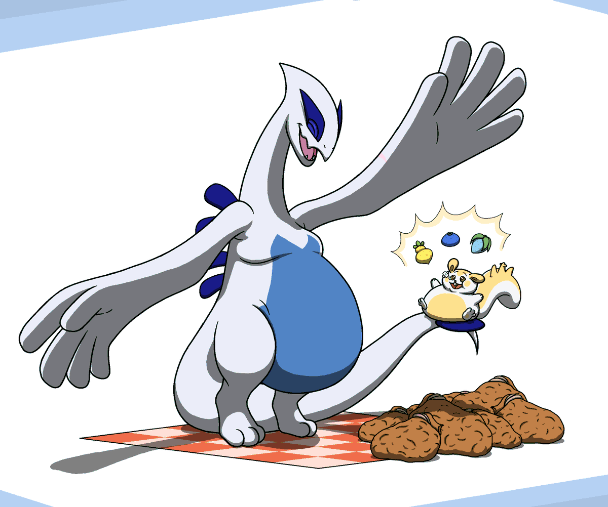 A Picnic with Lugia (1/3)The first of three shaded image comms for Reececav...