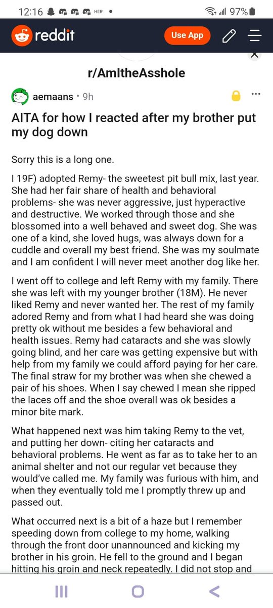 RidiculousRedit's tweet image. reddit.com/r/AmItheAsshol…

Posting stuff here that might get me banned on Facebook