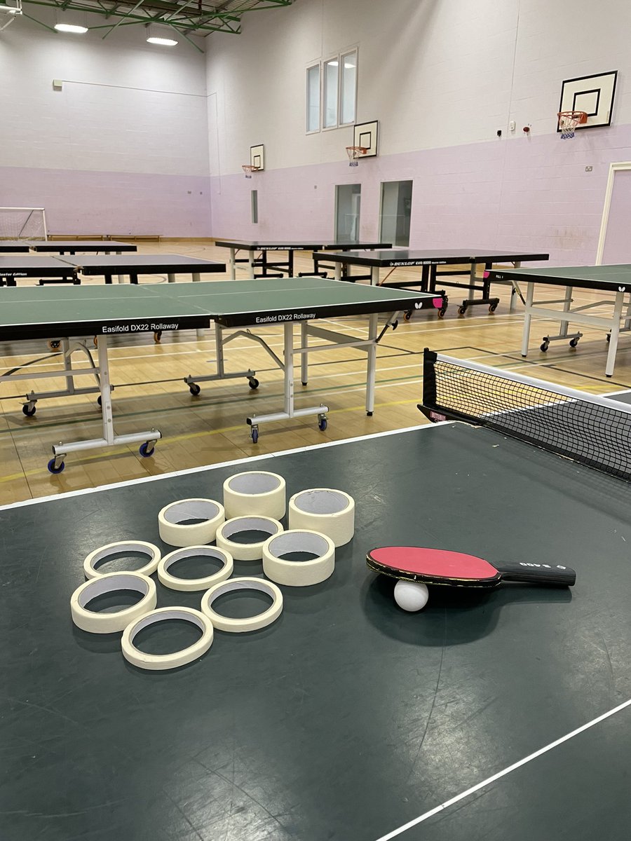 MissRice_PE's tweet photo. Noughts &amp; Crosses was a massive success with my bottom pathway year 10 girls, varying depth and using accuracy in a fun game situation to develop their forehand and backhand push strokes! 🏓 https://t.co/I3gnSTE60v