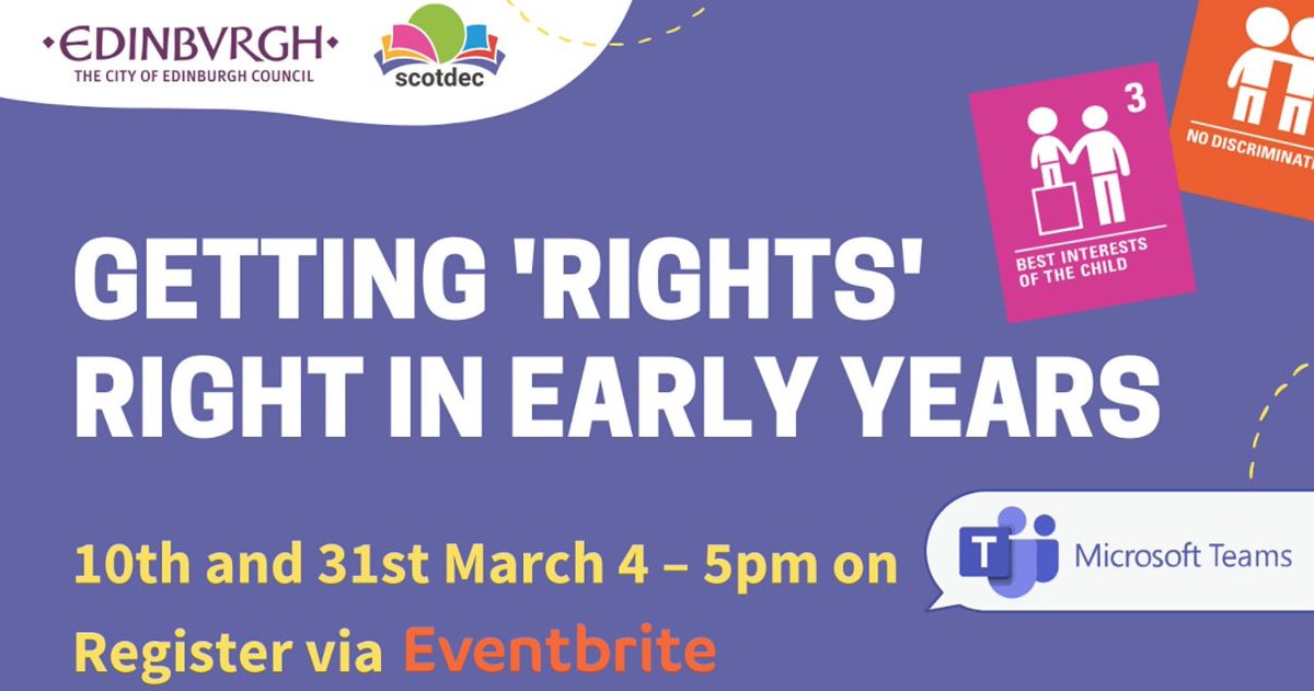 ScotdecLearning's tweet photo. This afternoon we were joined by 118 @Edinburgh_CC based Early Years practitioners! Rights-based professional learning organised/co-facilitated @edin_ey @Torrensnicole✅

So positive to see such a strong focus on Children’s Rights #UNCRC + planning for rights based approaches ⭐️ https://t.co/eGxDvj4Lve