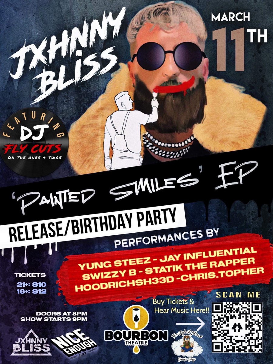 alienhead402's tweet image. TOMORROW NIGHT, BOURBON THEATRE. ENERGY BUZZIN. BE THERE!!