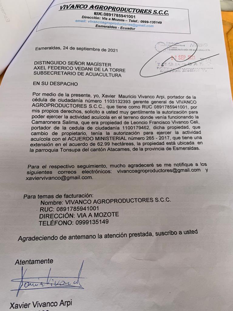 <a href="/LassoGuillermo/">Guillermo Lasso</a> <a href="/axlvt86/">axel vedani</a> <a href="/pradojj/">Julio José Prado</a> <a href="/PedroAlavaEc/">Pedro Álava</a> no se a quien acudir para que den trámite a mi solicitud, en el mes de septiembre ingrese mi solicitud para poder obtener un acuerdo ministerial que me permita ejercer la actividad acuicola
Abro 🧵