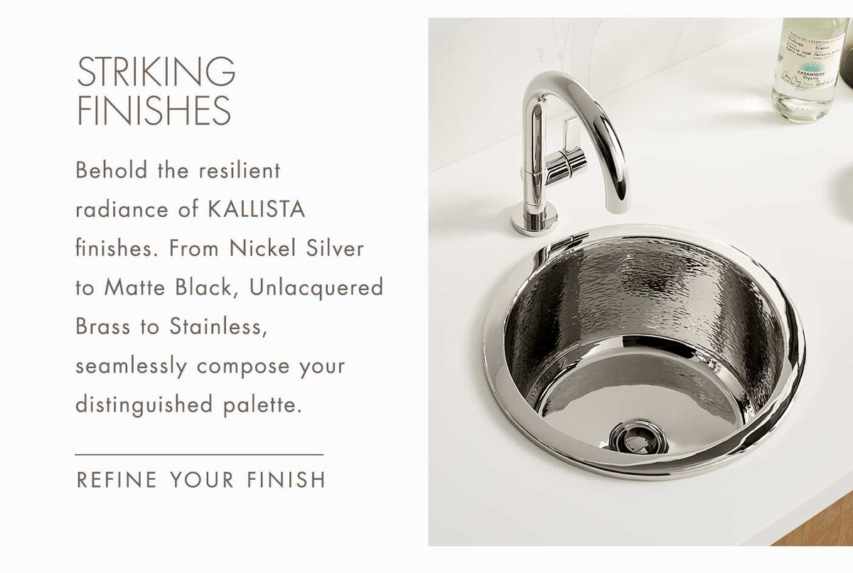 KohlerDenver's tweet photo. Kallista sinks and faucets are:
✅ Bold
✅ Striking
✅ Versatile
Complete your kitchen and bathroom design with #KOHLER.
#DenverDesign https://t.co/PVsYaUl4Uq https://t.co/jfNrViCklx
