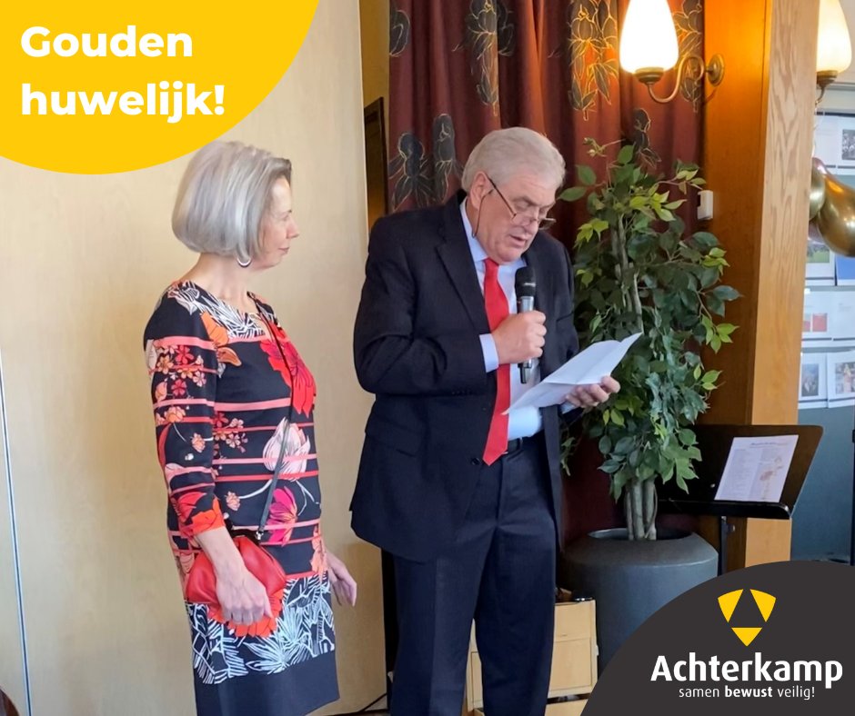 EEN GOUDEN HUWELIJK! De oprichter en grondleggers van onze organisatie Jan &amp; Adriana Achterkamp zijn vandaag 50 jaar getrouwd. Én Jan is vandaag 71 jaar geworden. Dubbel feest!🥳

De gouden tip van Jan: "Trouw op je verjaardag, dan vergeet je nooit je trouwdag."😆
