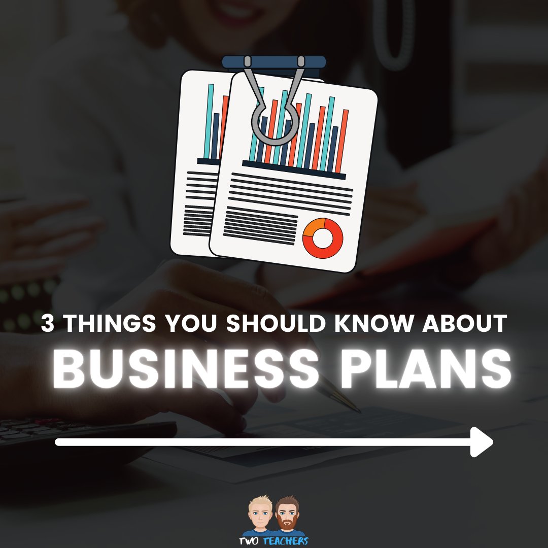 TwoTeachersBiz's tweet photo. Our theme this week has been all about business plans 📑

So here's 3 things any entrepreneur should know about business plans👇

You can find out more about business plans in our latest video: https://t.co/WAbH34wXuc https://t.co/PvrLNjhHBv