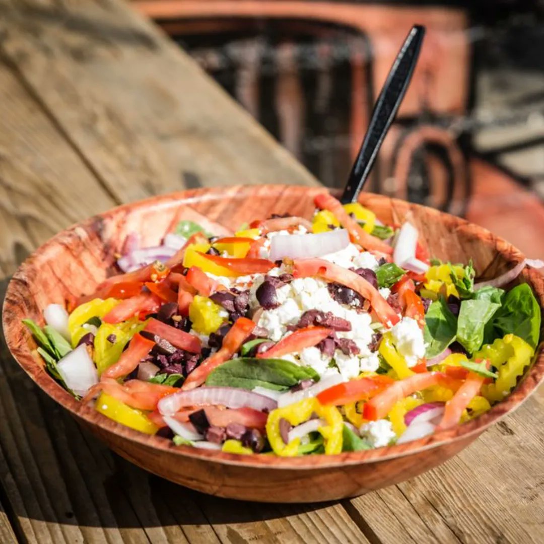 Tell your health nut friend they can have a salad with their pizza.