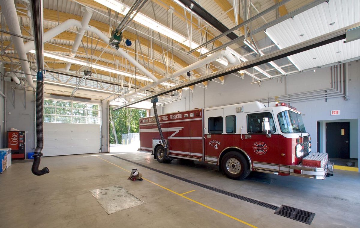 JD_arch_'s tweet photo. 15 years ago, two “sister” firehalls in Richmond, BC were completed.  Hamilton Firehall was one of the first LEED Silver NC certified firehalls and its twin Sea Island Firehall were built simultaneously.
#tbt #firehalldesign #LEED #richmondfirerescue https://t.co/uYECD8xfeE